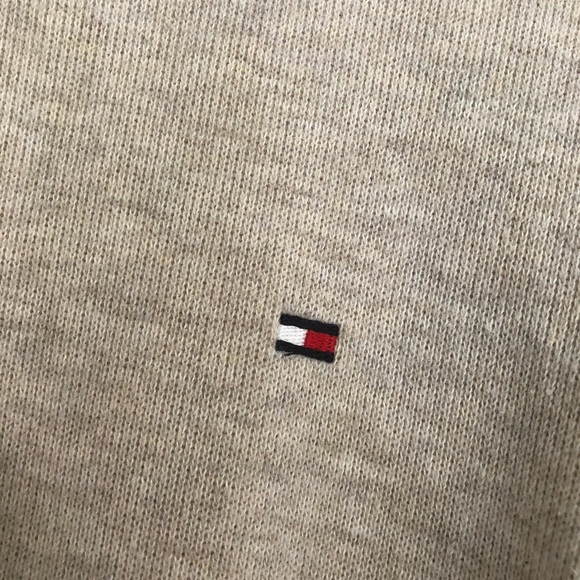 Tommy Hilfiger Cream Half Zip - Picture 2 of 3